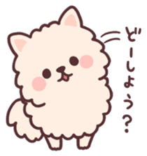 fluffy fat Pomeranian sticker #10565941