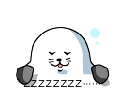 Wrestler of a seal face sticker #10566202