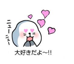 Wrestler of a seal face sticker #10566212