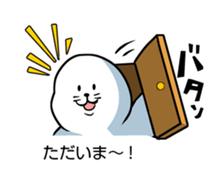 Wrestler of a seal face sticker #10566216