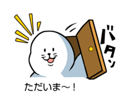 Wrestler of a seal face sticker #10566216