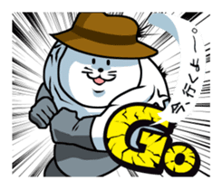 Wrestler of a seal face sticker #10566219