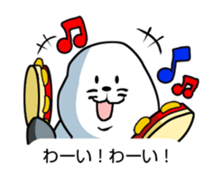 Wrestler of a seal face sticker #10566222