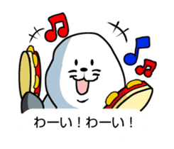 Wrestler of a seal face sticker #10566222