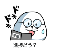 Wrestler of a seal face sticker #10566236