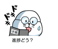 Wrestler of a seal face sticker #10566236