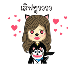 Husky Girl sticker #10566813