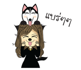 Husky Girl sticker #10566826