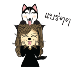 Husky Girl sticker #10566826