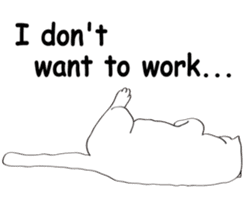 Pose of cat that you also know2(English) sticker #10568005