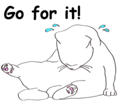Pose of cat that you also know2(English) sticker #10568010