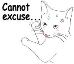Pose of cat that you also know2(English) sticker #10568028