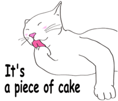 Pose of cat that you also know2(English) sticker #10568029