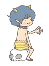 ONI - Cute Demon's children sticker #10569581