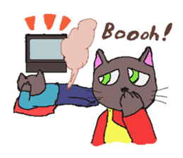 Business Cat Working Hard sticker #10570002