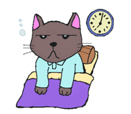 Business Cat Working Hard sticker #10570006