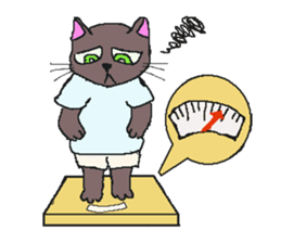 Business Cat Working Hard sticker #10570018