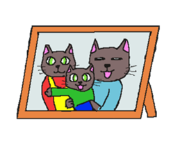 Business Cat Working Hard sticker #10570019