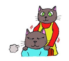 Business Cat Working Hard sticker #10570039