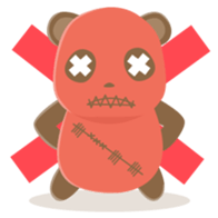 RED PANDA DOLL sticker #10570802