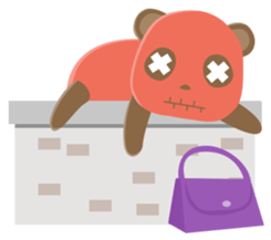 RED PANDA DOLL sticker #10570819