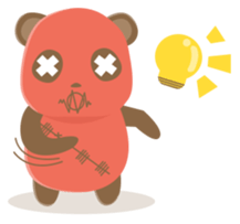 RED PANDA DOLL sticker #10570838