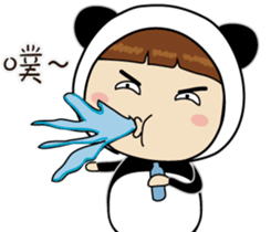 Panda sister sticker #10570981
