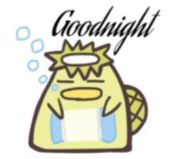 Swimming Kappa sticker #10571405