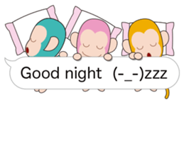 Speech balloon monkey sticker #10571561