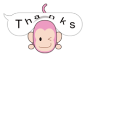 Speech balloon monkey sticker #10571565