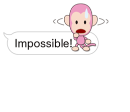 Speech balloon monkey sticker #10571566