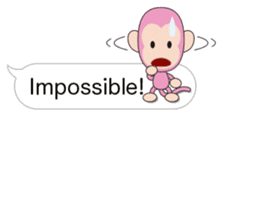 Speech balloon monkey sticker #10571566
