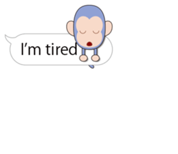 Speech balloon monkey sticker #10571569