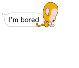 Speech balloon monkey sticker #10571578