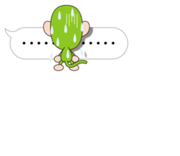Speech balloon monkey sticker #10571585