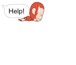Speech balloon monkey sticker #10571591