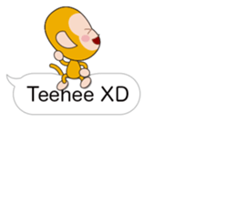 Speech balloon monkey sticker #10571592