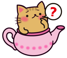 Tea Pot Cats Vol.2 -TORA- by RURU sticker #10572282