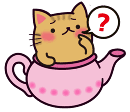 Tea Pot Cats Vol.2 -TORA- by RURU sticker #10572282