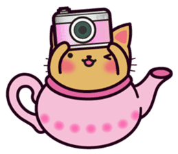 Tea Pot Cats Vol.2 -TORA- by RURU sticker #10572317