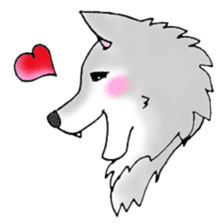 mr.wolf4 Gray sticker #10575009