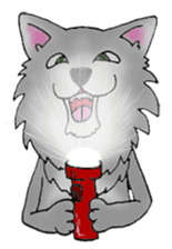 mr.wolf4 Gray sticker #10575011