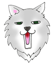 mr.wolf4 Gray sticker #10575021