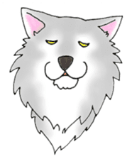 mr.wolf4 Gray sticker #10575037