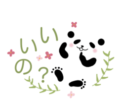 Panda in a balloon. sticker #10575087