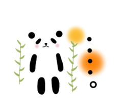 Panda in a balloon. sticker #10575094