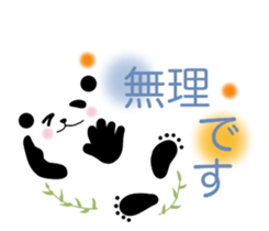 Panda in a balloon. sticker #10575116