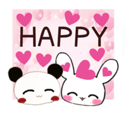 Ultra Lovely Rabbit & Panda sticker #10576524