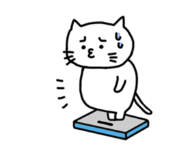 Peaceful daily life of a white cat part2 sticker #10576968