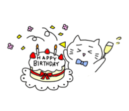 Peaceful daily life of a white cat part2 sticker #10576998